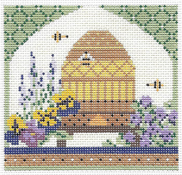 Bee Skep in Spring Garden  KC-KCBee04