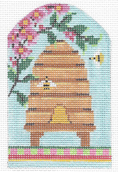 Spring Skep with Cherry Blossoms  KC-KCBee06