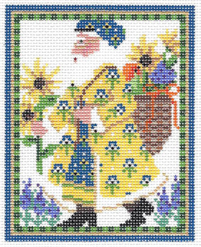 Mini Blue Provence Santa  KC-KCN1323