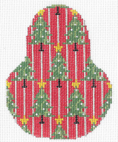 Christmas Trees on Red  KC-KCN1429