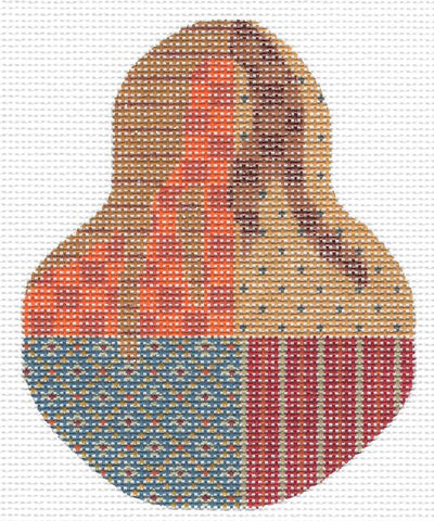 Autumn Crazy Quilt Pear  KC-KCN1439