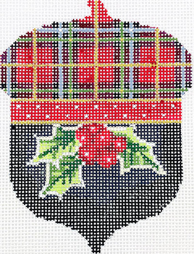 Holly-n-Plaid Acorn  KC-KCN1511