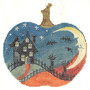 House on Hill Silhouette Pumpkin  KC-KCN1570