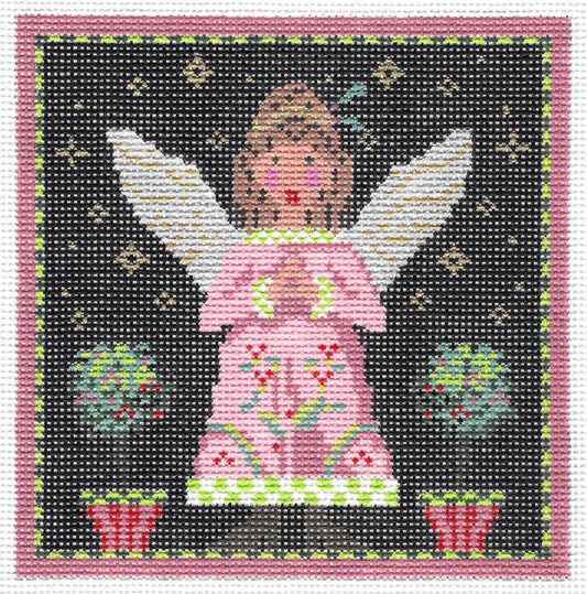 Pink Topiary Angel  KC-KCN17-18