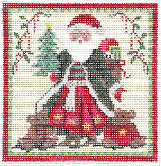 Santa & the Teddies Square  KC-KCN18-18
