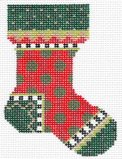 Red Polka Dot Sock  KC-KCN510