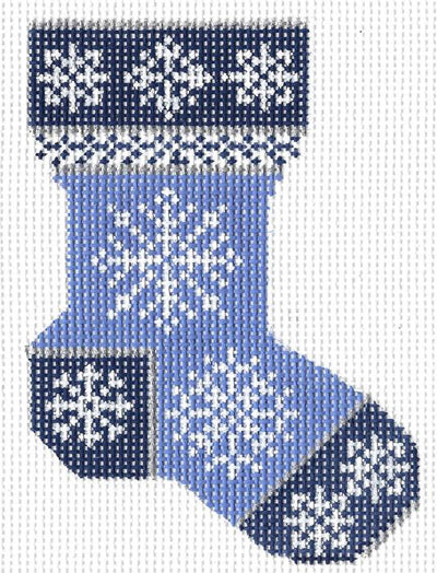 Ice Blue Snowflake Sock  KC-KCN536