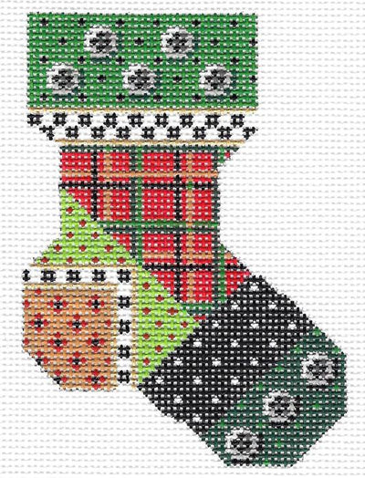 Patchwork Micro Sock  KC-KCN740