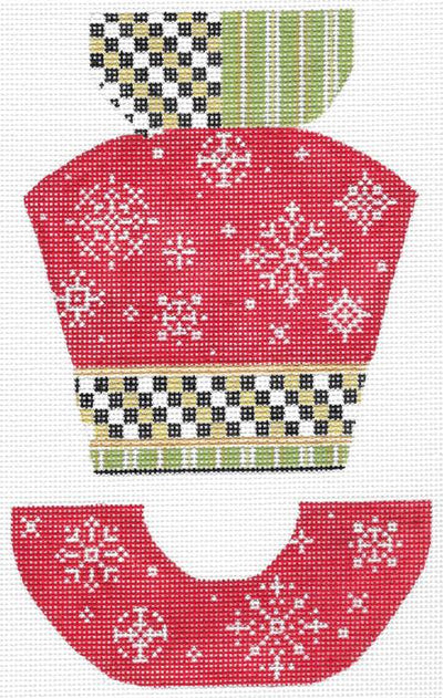 Snowflakes & Red Velvet Hat  KC-KCN845