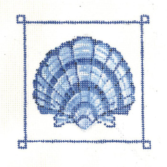 Blue Banded Scallop Shell w x h  KC-KCN954-13