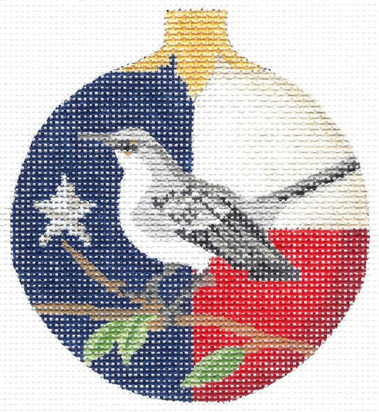 Lone Star Mockingbird Round Ornament  KC-KCNTX-10