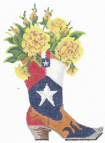 Yellow Rose O' Texas in a Boot  KC-KCNTX-02