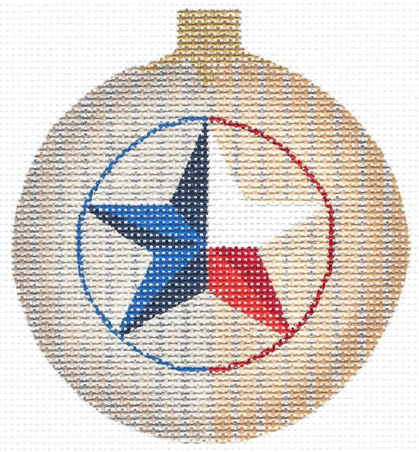 Texas Lone Star Ball Ornament  KC-KCNTX-07