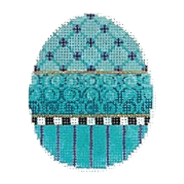 Turquoise Ribbon Egg  KC-KEA40-18