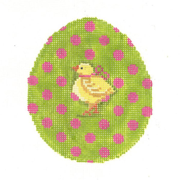 Fuchsia Polka-Dot on Lime Chick  KC-KEA49-18