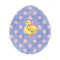 Pink Polka-Dot on Periwinkle Chick  KC-KEA53-18