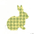 Lime Houndstooth Bunny  KC-KEA56-18