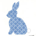 Sky Blue Quatrefoil Standing Hare  KC-KEA62-18