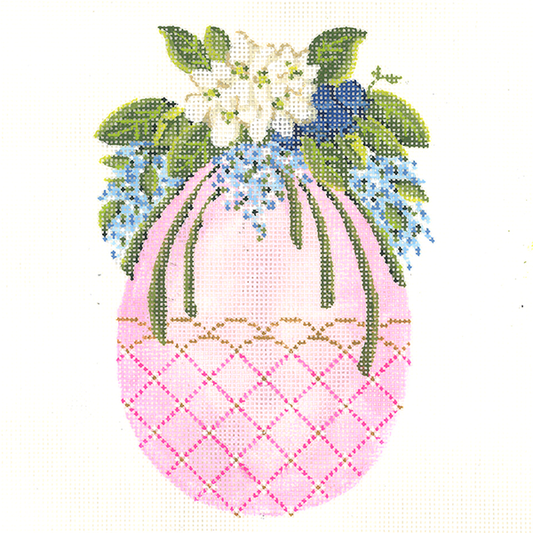 Pale Pink Egg with Cascading Lilac  KC-KEA83-18