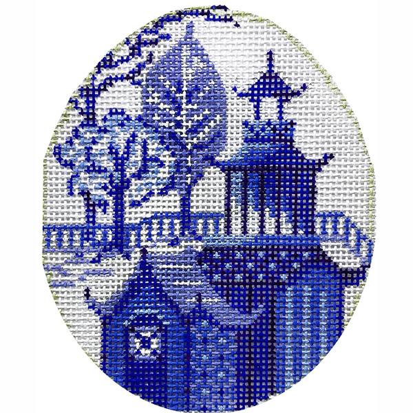 China Blue Pagoda Egg  KC-KEA89-18