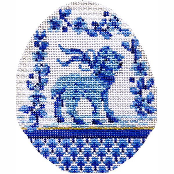 Blue Garland Lamb Egg  KC-KEA97-18