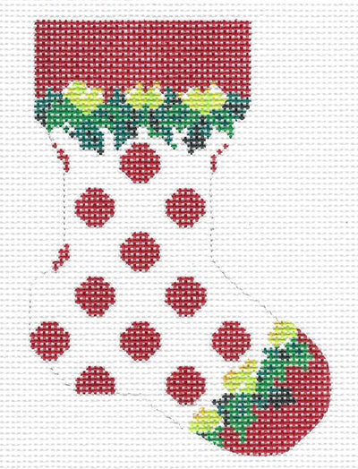 Red & White Polka Dot Sock  KC-KFA01