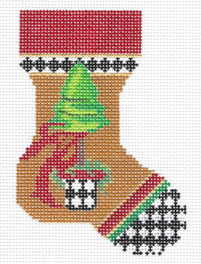 Topiary w/ Red Bow Sock  KC-KFA05