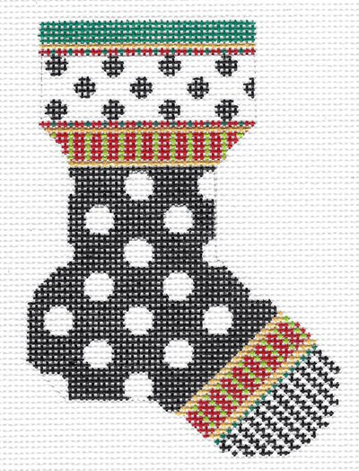 Black & White Polka Dot Sock  KC-KFA10