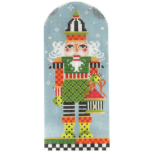 Striped Birdhouse Nutcracker  KC-KPF114NC