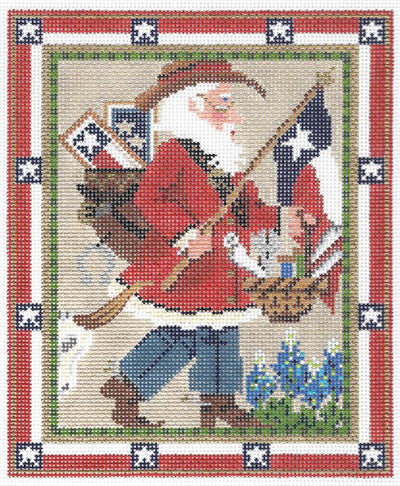 Texas Stitching Santa  KC-KRG04-18
