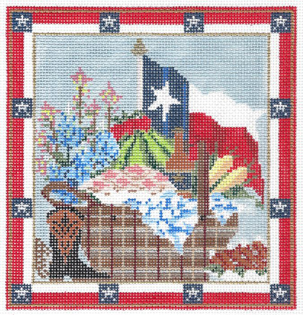 Texas Picnic Basket   KC-KRG08-18