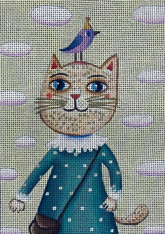 Kitty With Bird 2 CC-16