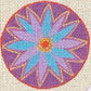 Floral Round - Blue LB141