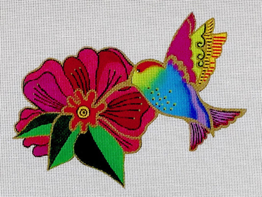 Hummingbird with Flower LB-145