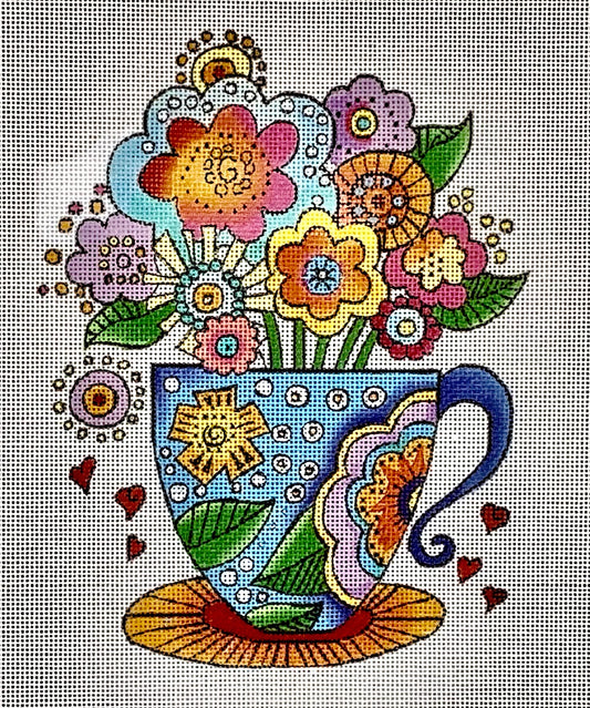 Flowers in a Tea Cup LB-148