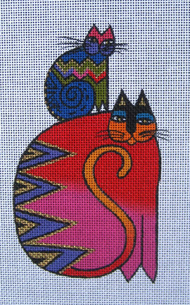 Red Cat with Cat on Shoulder LB-25