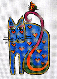 Cat with Hearts and Butterfly LB-27