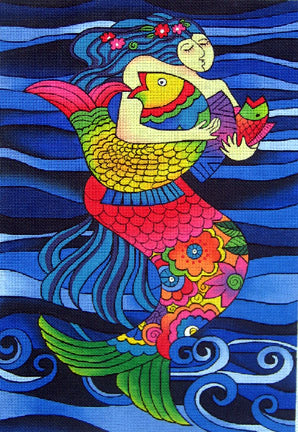 Mermaid Holding Fish LB-41