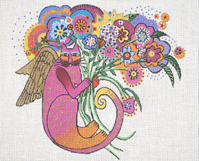Floral Cat Angel LB-79