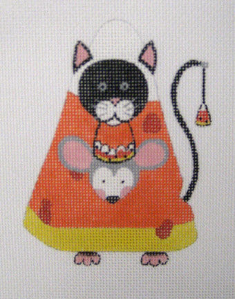 Candy Corn Black Cat LD-04
