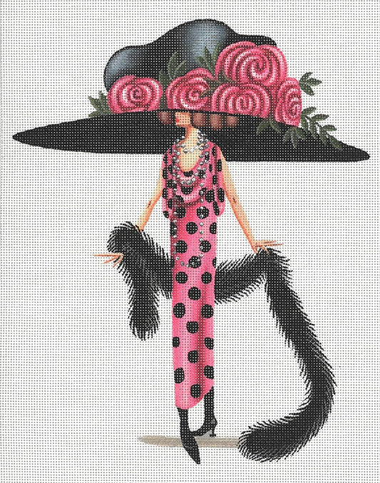 Rose & Feather Boa  LD-4852