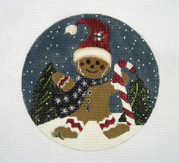 Gingerbread Man with Candy Cane LK-02