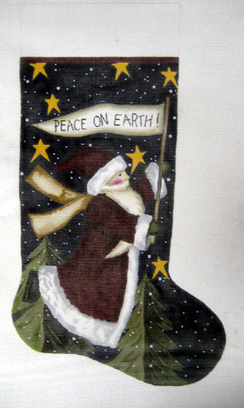 Peace on Earth Stocking LK-16