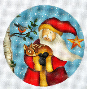 Santa and Deer ornament LK-46