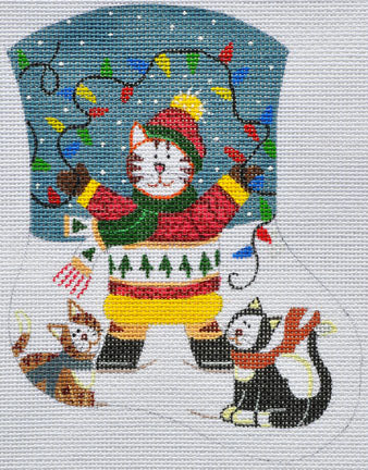 Cat with Lights Mini Sock LK-65