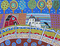 Bird on Fence  M-1408