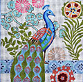 Peacock – Red Flowers  M-1598