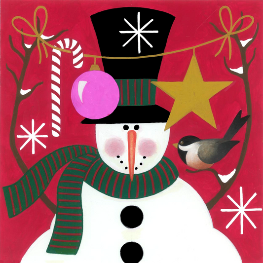 Chickadee Snowman 2  M-1843