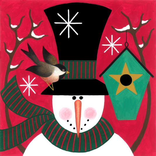 Chickadee Snowman 3  M-1844