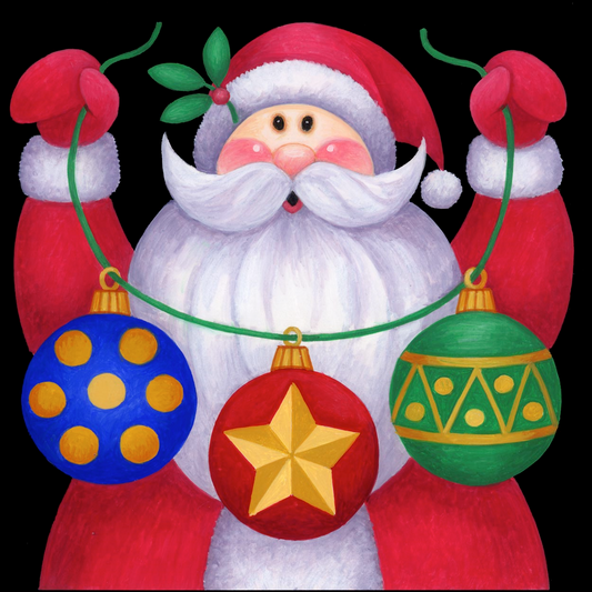Santa Ornament 2  M-1846
